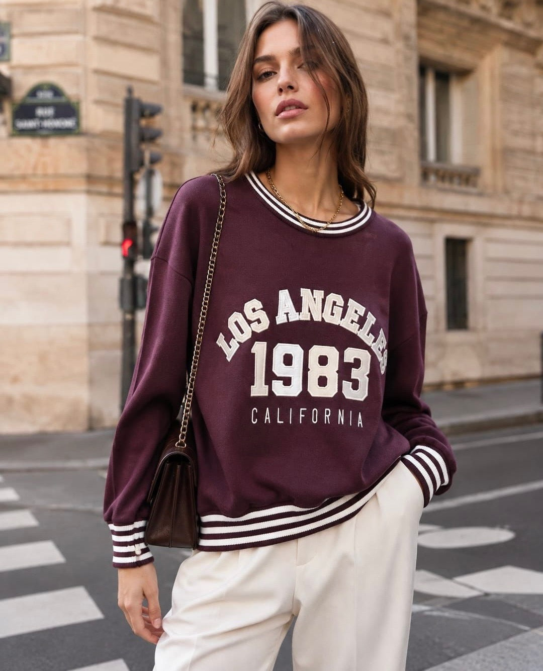 Wine Los Angeles Luxe Knit Jumper