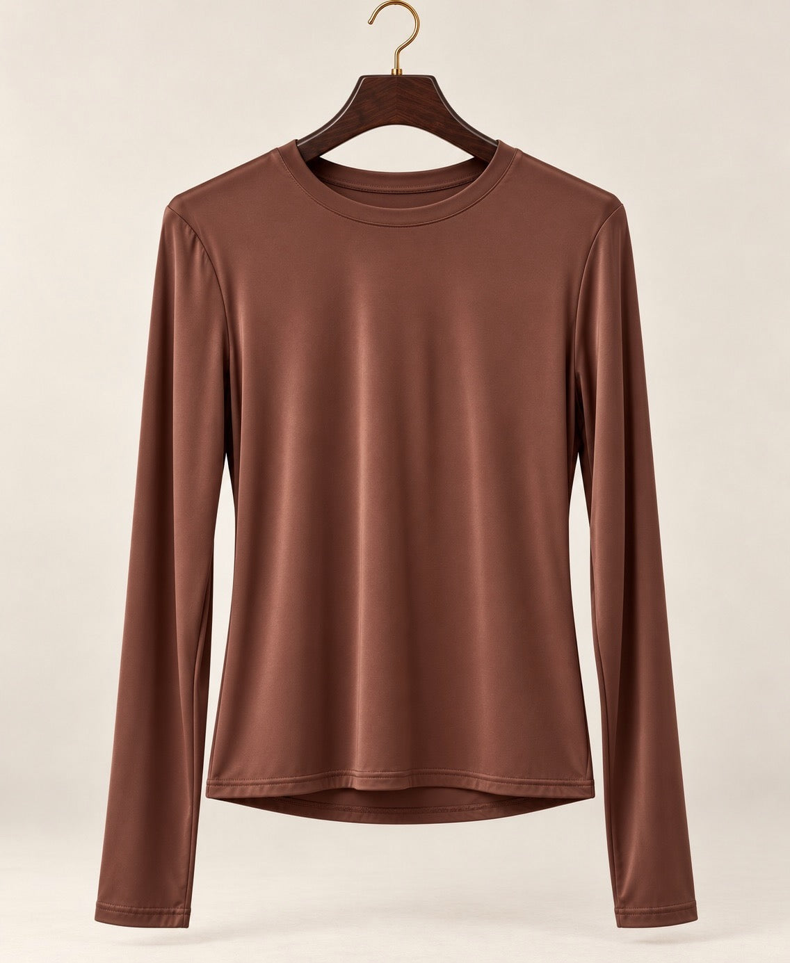 Brown Sculpting Long Sleeve Top (available in other colours)