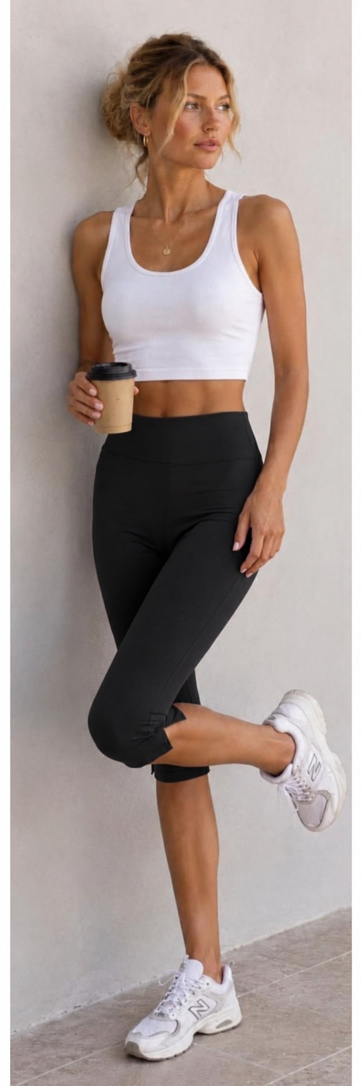 Black Buttery Soft High-Waisted Capri Leggings