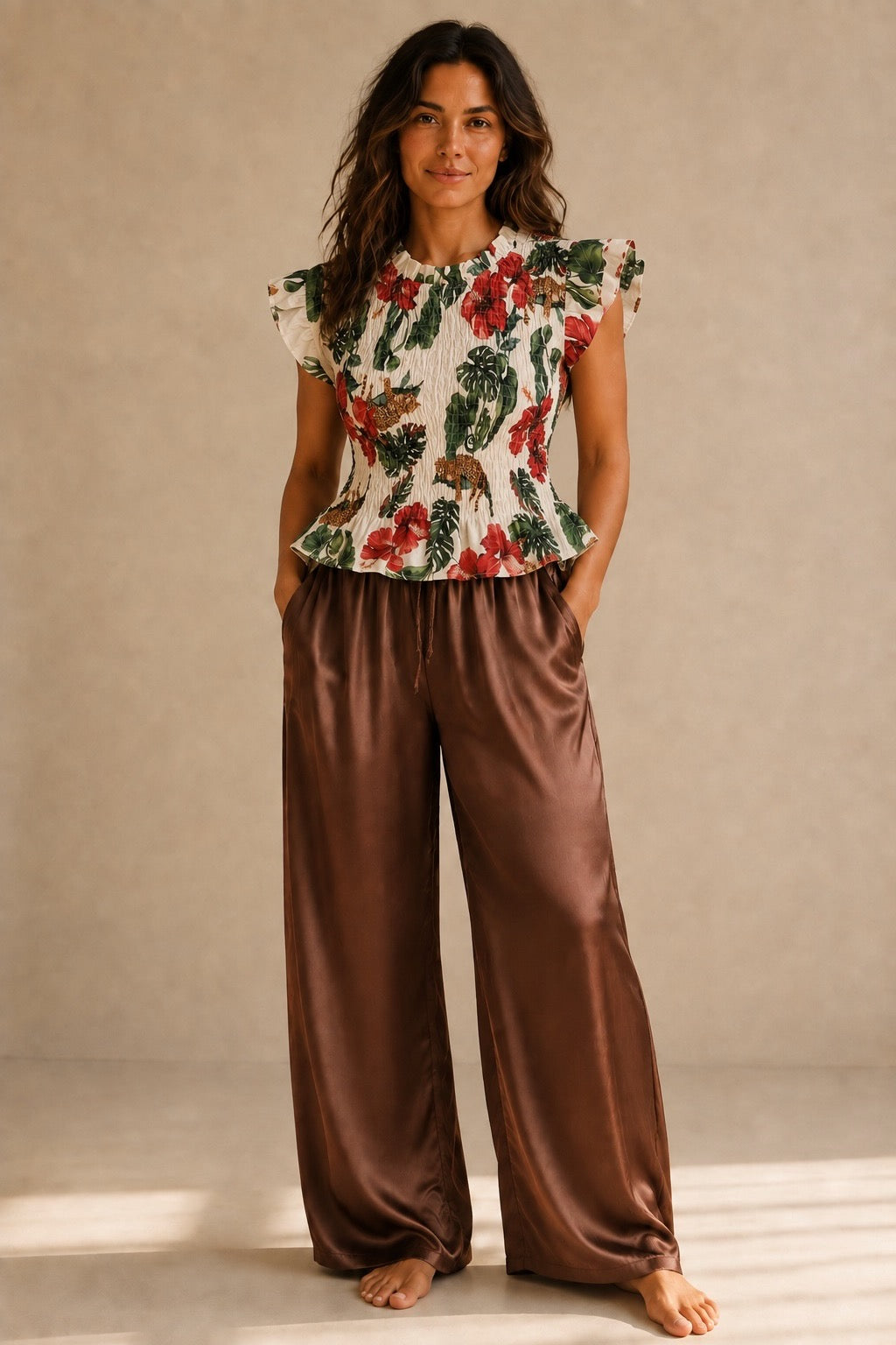 Satin Feel Pants