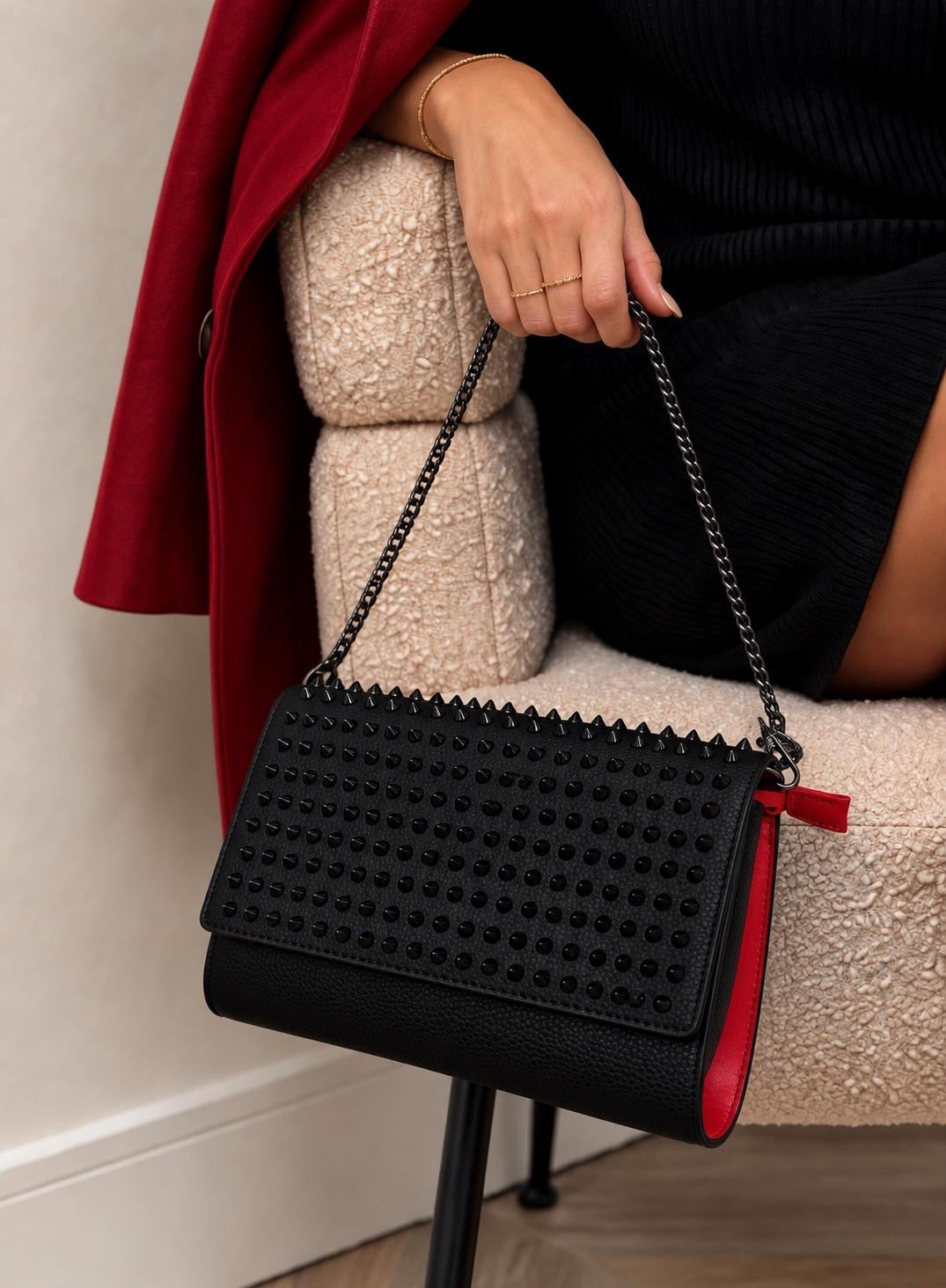 Studded Chain Shoulder Bag