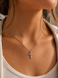 Diamante Cross Necklace