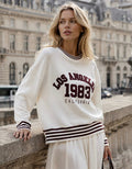 White Los Angeles Luxe Knit Jumper