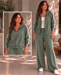 Curvy Khaki Luxe Side Stripe Tracksuit (available in other colours)