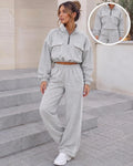 Luxe Grey Utility Half-Zip Tracksuit (Available in other colours)