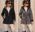 Reversible Black Leopard Print Showerproof Jacket (other colours available)