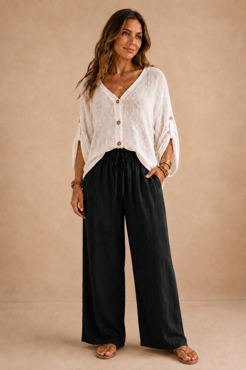 CURVY Black Day Pants