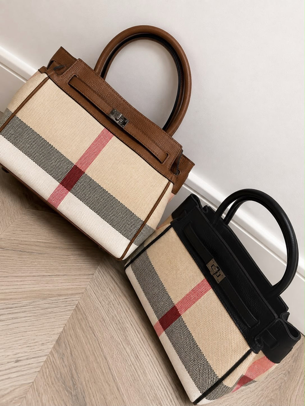 Multicoloured Check Handbag