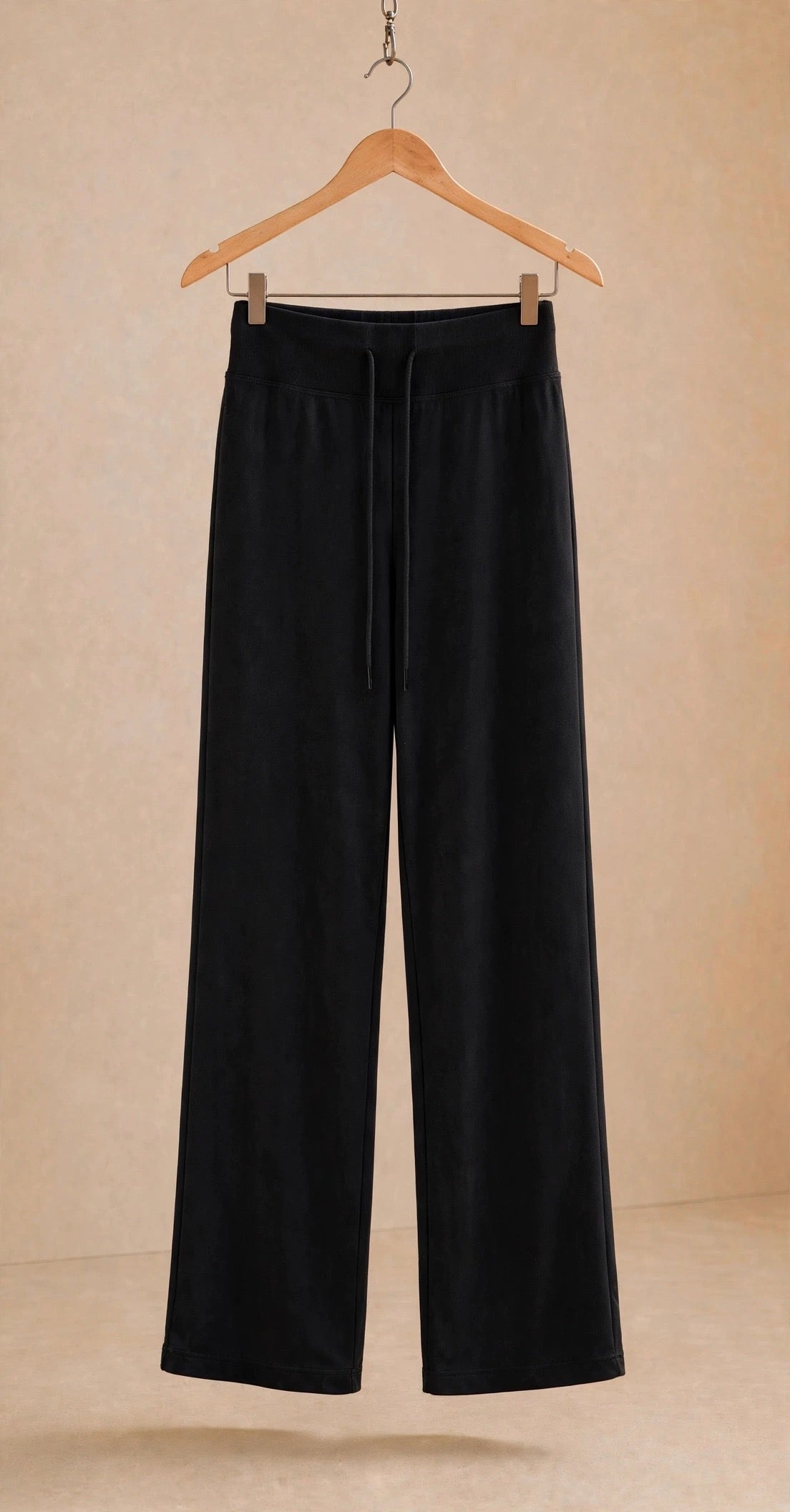 Gym Style Wide Leg Trousers With Drawstring Waist Band