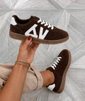 Chocolate Valencia Retro Trainers