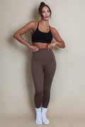 Chocolate High Waist Body Sculpting Leggings