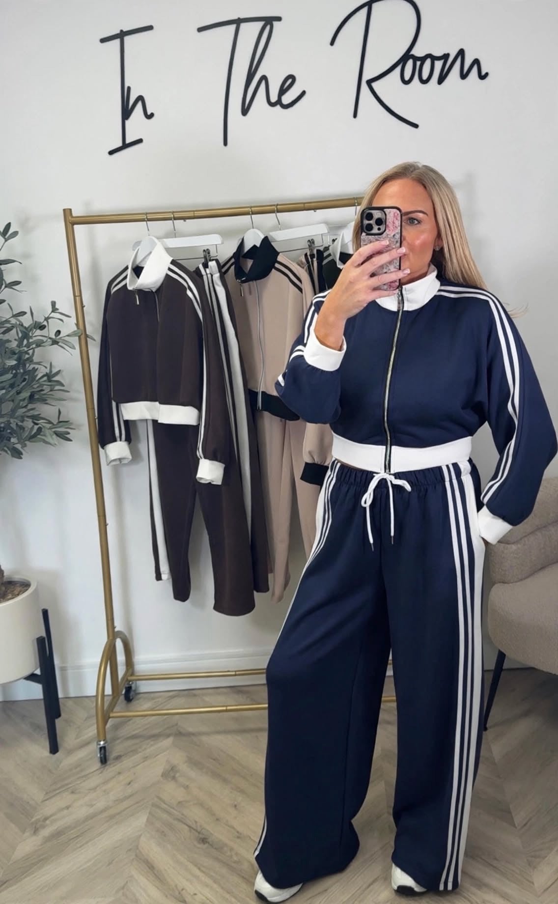 LUXE Navy Sports Co-Ord Set
