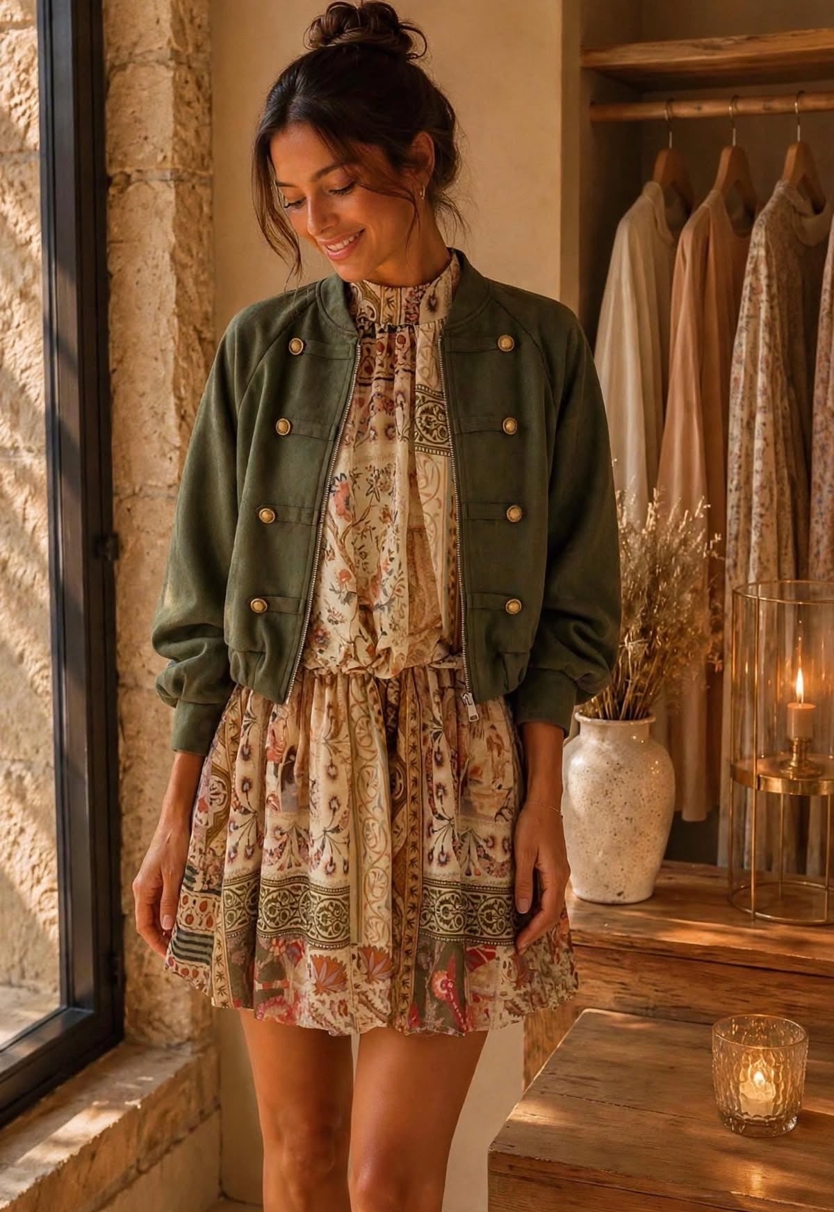 The Sienna Scarf Print Halterneck Dress