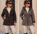 Reversible Chocolate Leopard Print Showerproof Jacket (other colours available)