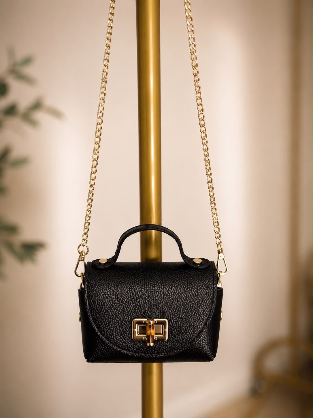 The Mini Faux Leather Crossover Bag