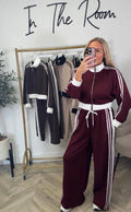 LUXE Burgundy Sports Co-Ord Set