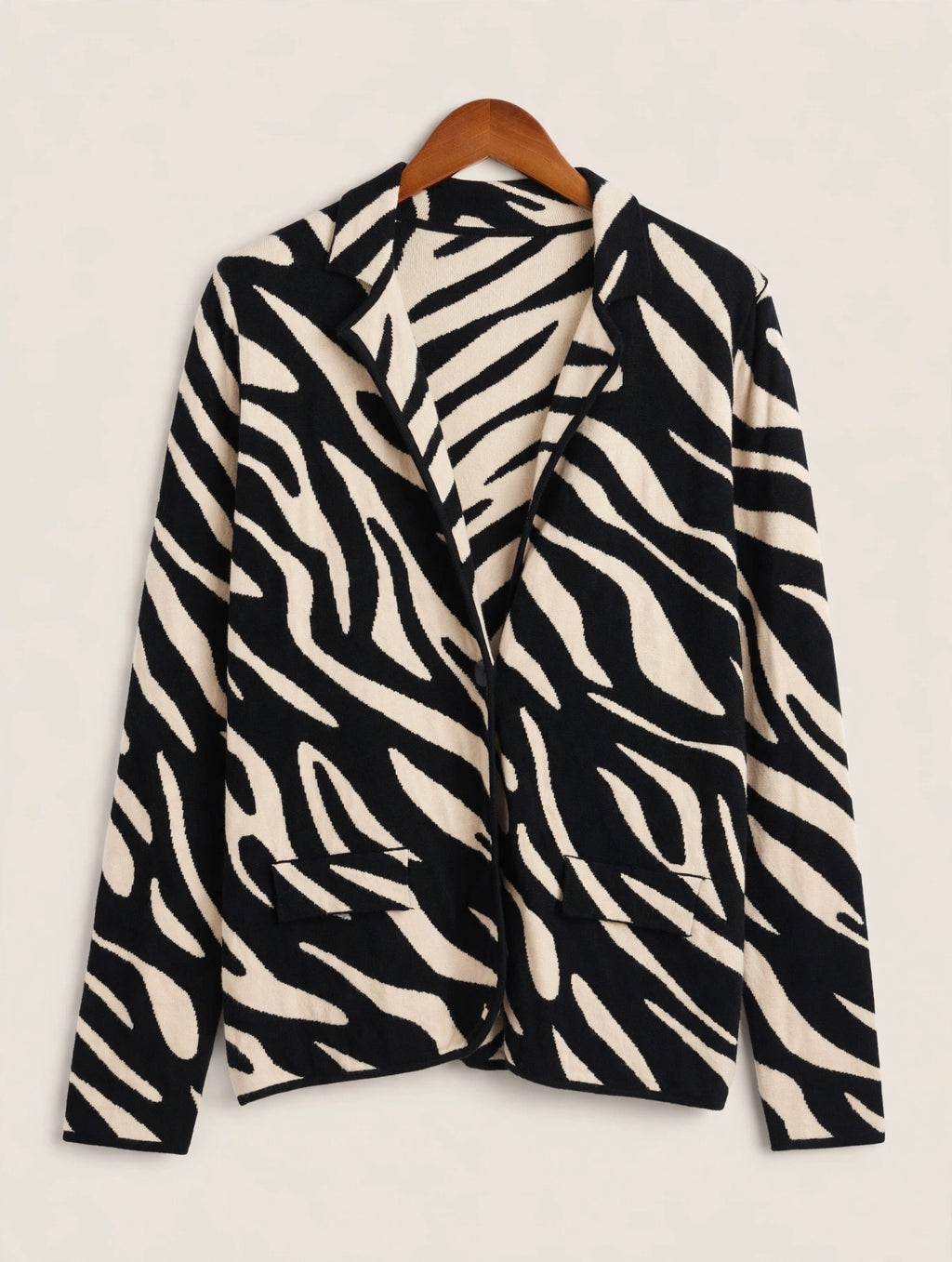 Zebra Soft Knit Cardigan