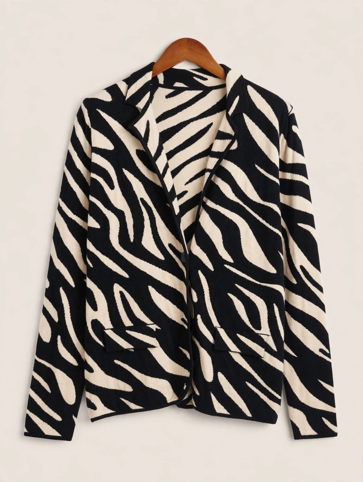 Zebra Soft Knit Cardigan