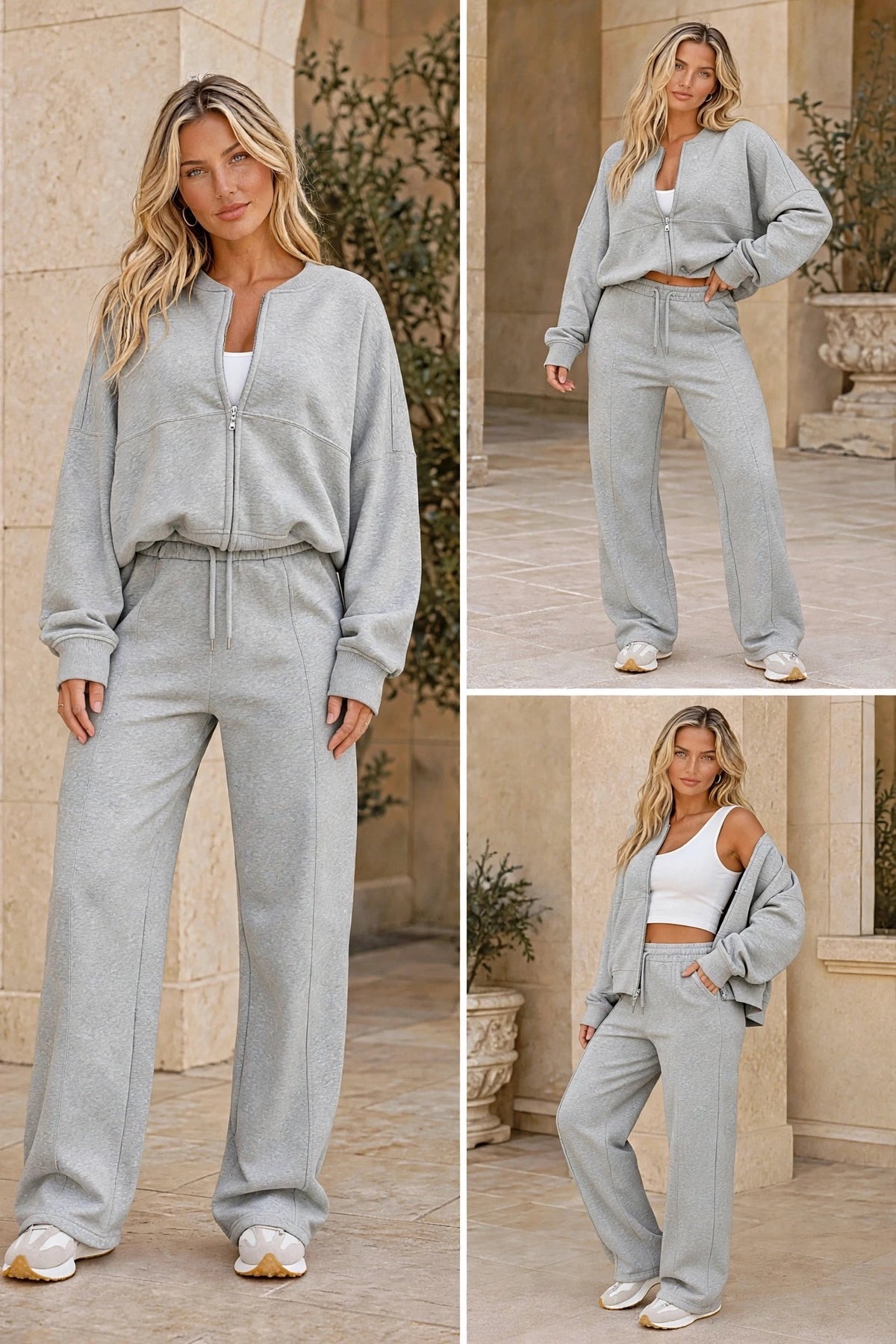 Bleach Grey Inspired Bomber Style Co-ord Pants Set