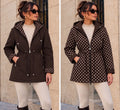 Reversible Chocolate Polka Dot Showerproof Jacket (other colours available)