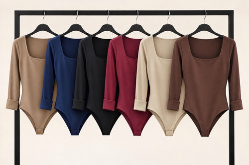 Beige Square Neck Sculpting Bodysuit (other colours available)