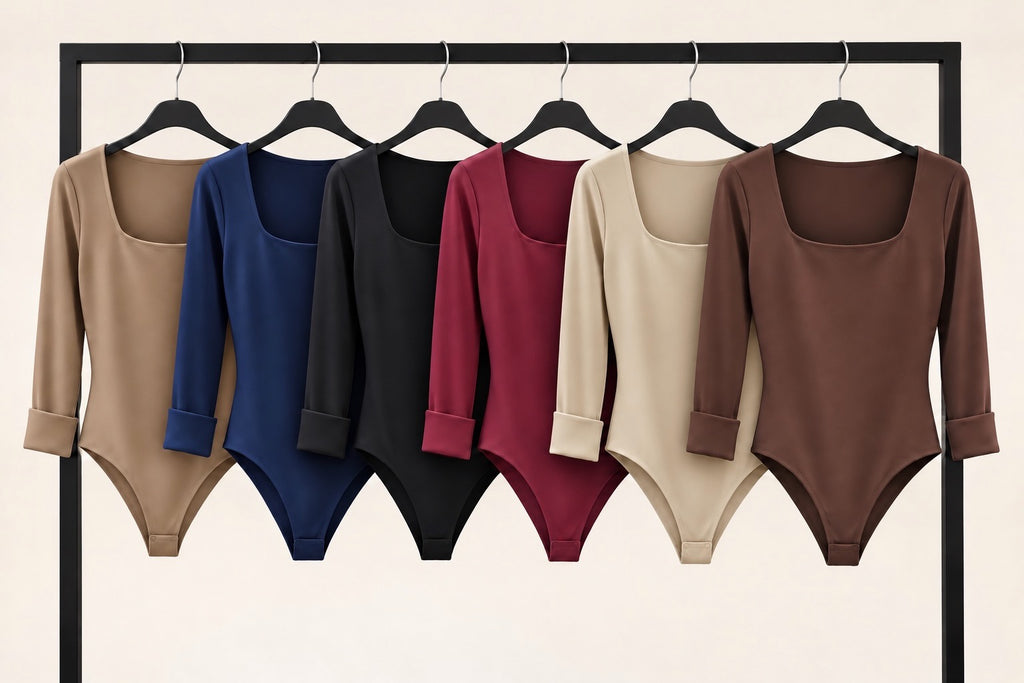 Black Square Neck Sculpting Bodysuit (other colours available)