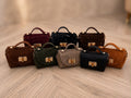 The Faux Suede Croc Mini Crossover Bag
