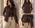 Chocolate Quilted Hooded Gilet 🤎