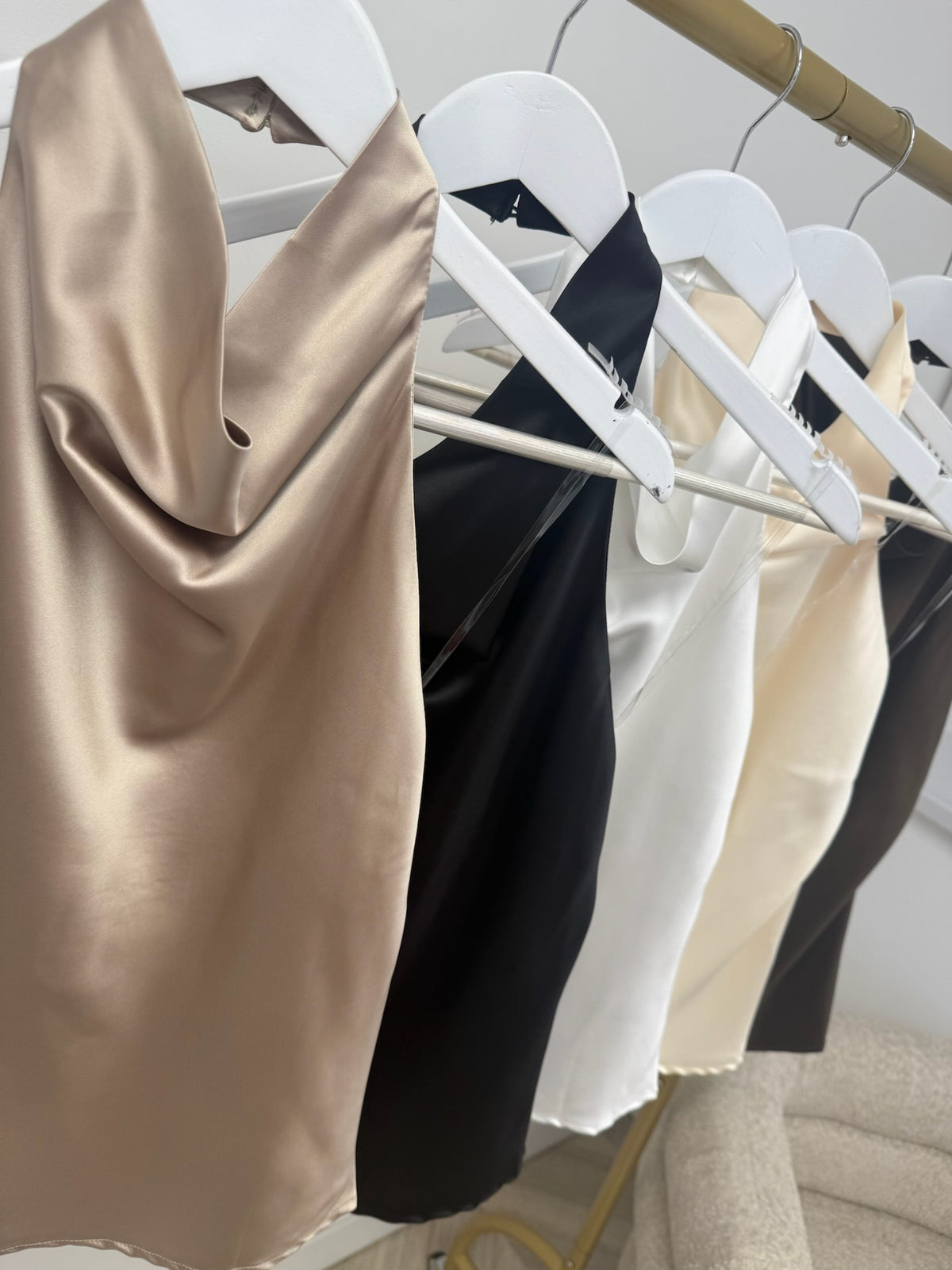 Satin Look Halterneck Top