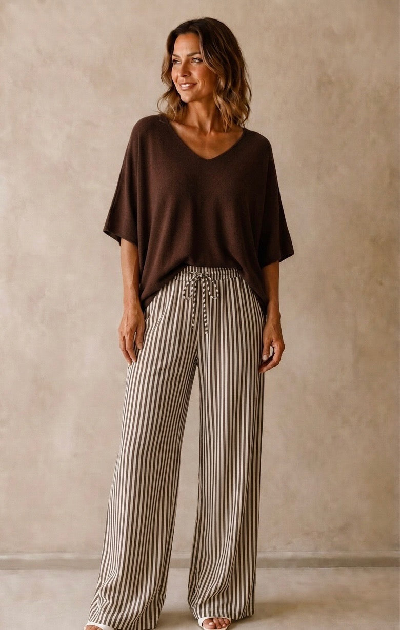 Pinstripe Linen Pants
