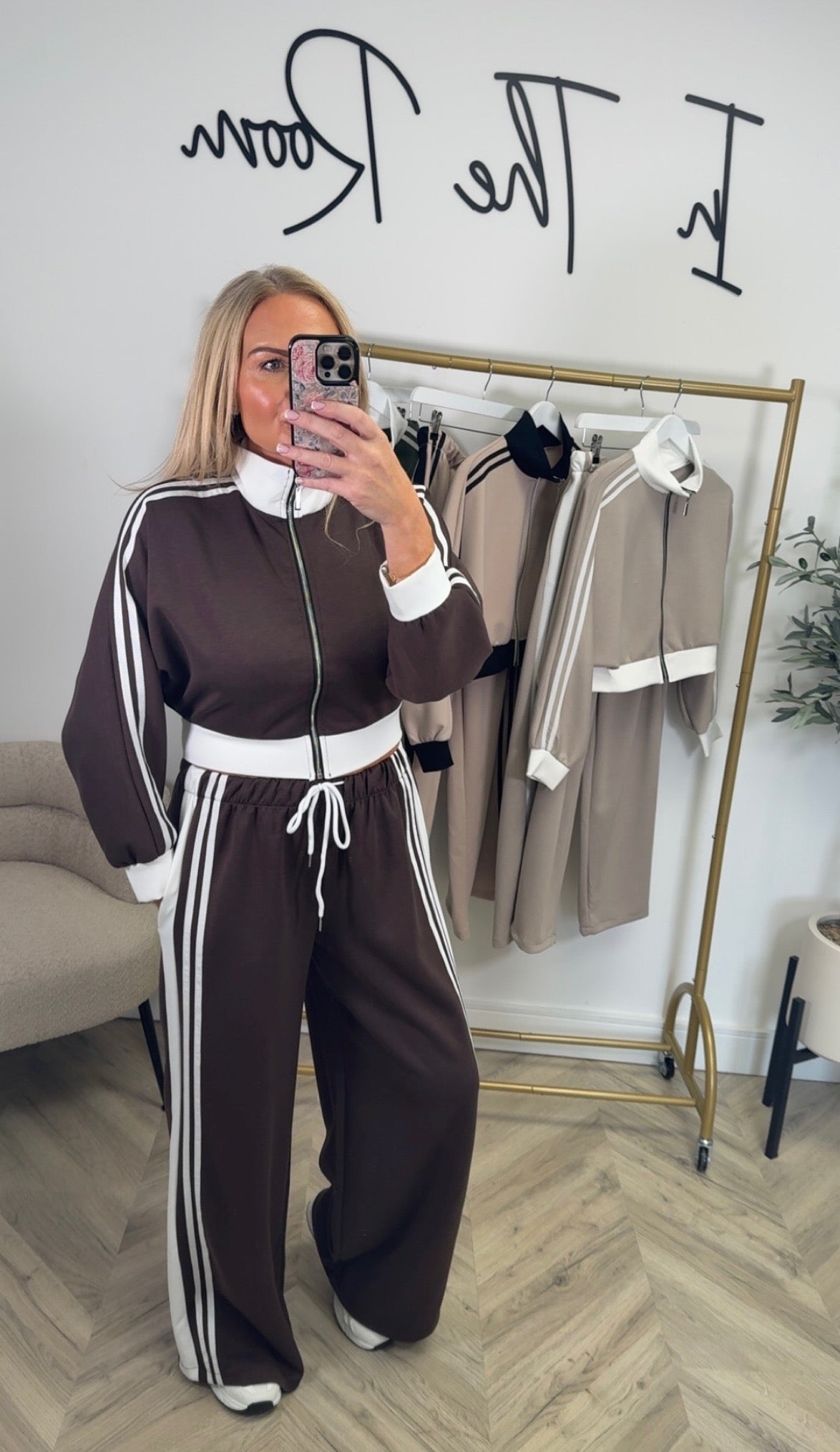LUXE Chocolate Sports Co-Ord Set