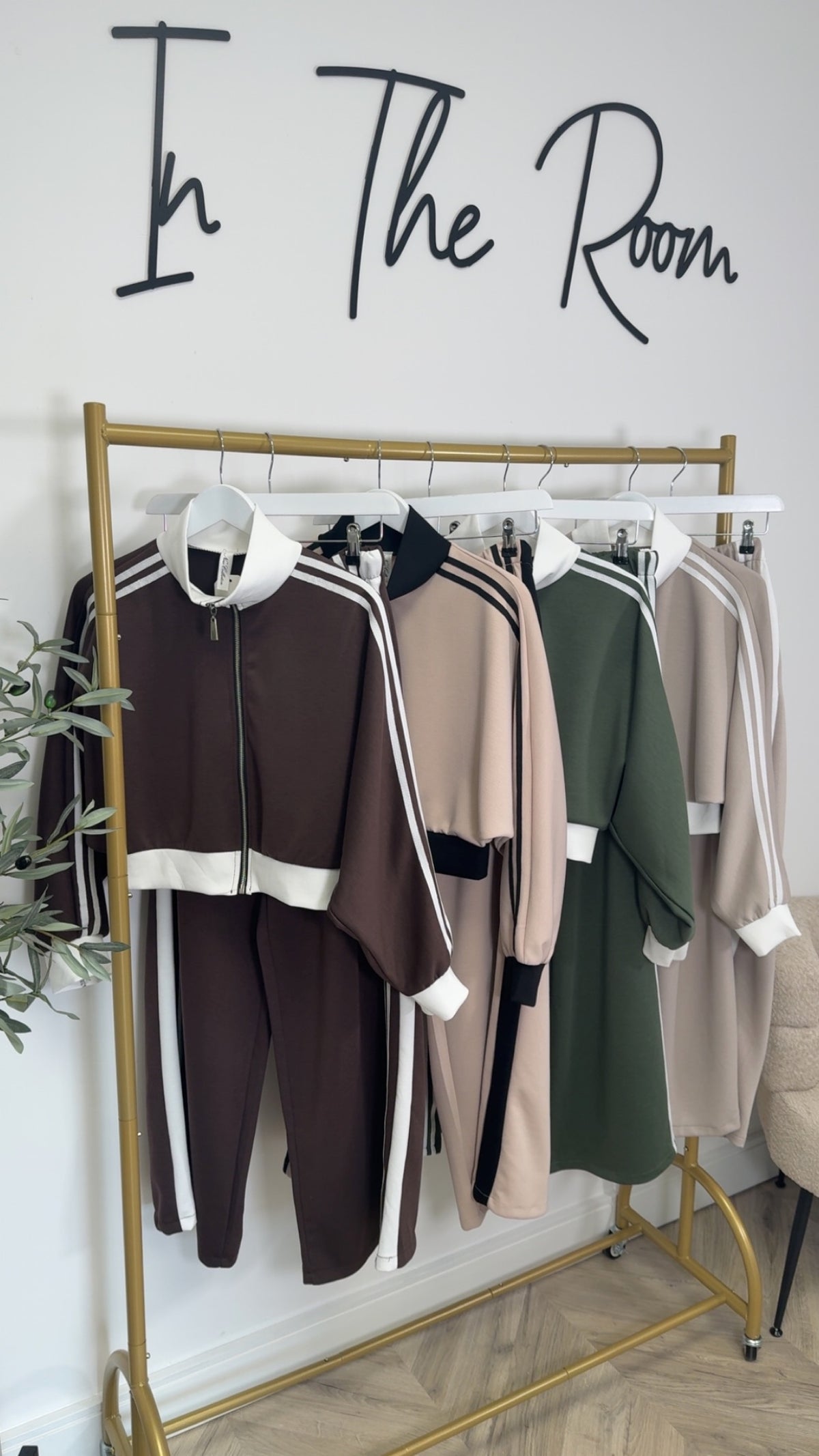 LUXE Beige Sports Co-Ord Set