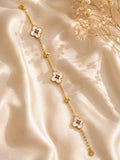 The Golden Pearl Clover Bracelet