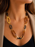 Mixed Link Statement Necklace