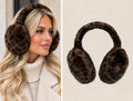 Chocolate Leopard Plush Ear Muffs 🤎🐆